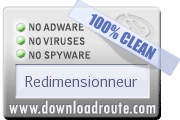 Redimensionneur is Certified by DownloadRoute.com